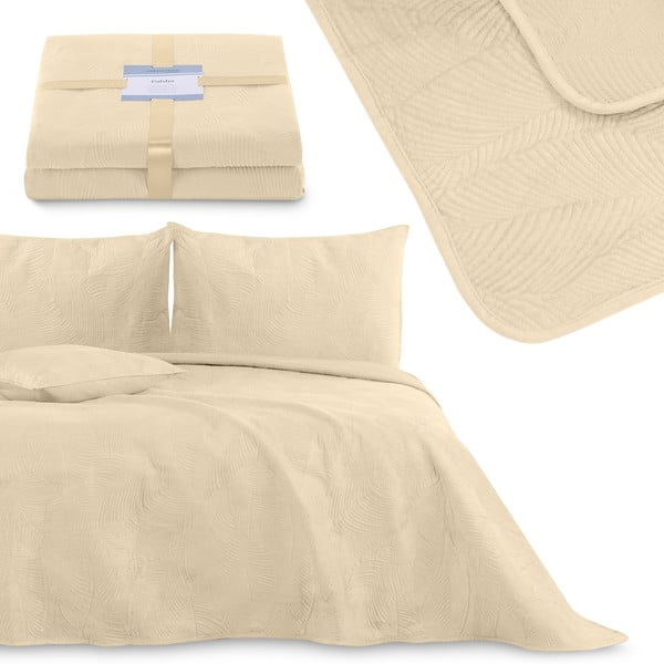 Бежово покривало за легло 170x210 cm Palsha – Restilo-image-3