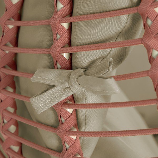 Висящ градински фотьойл в теракота със стойка Elianis - Kave Home-image-4