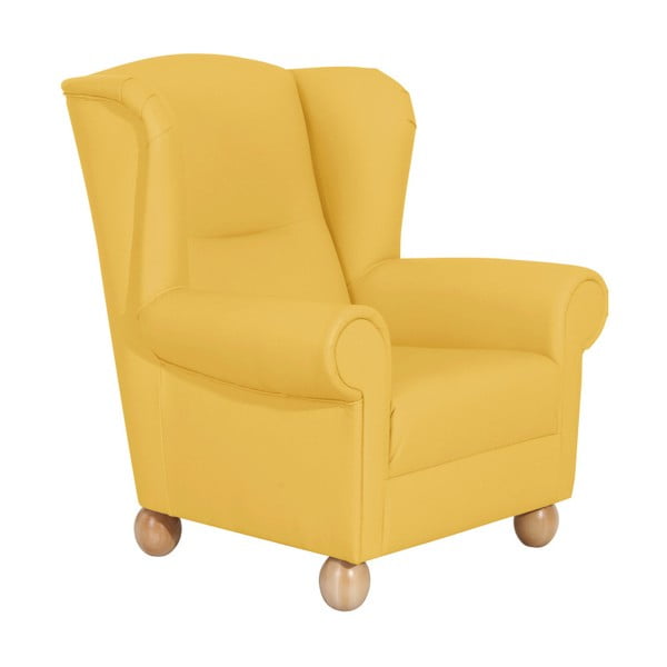 Žluté křeslo ušák Max Winzer Monarch Yellow
