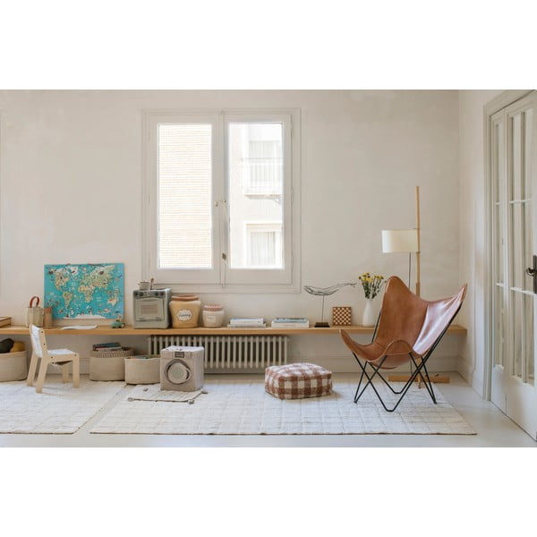 Кремав ръчно изработен памучен килим подходящ за пране 170x240 cm Mosaic – Lorena Canals-image-4