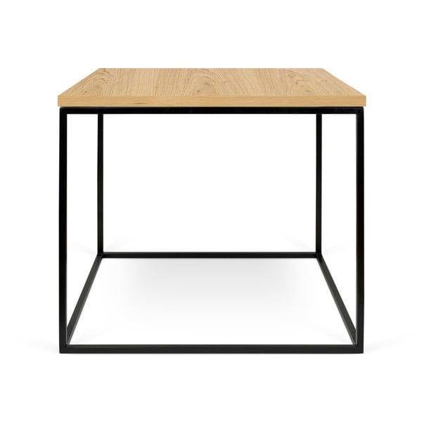 Konferenční stolek s černými nohami TemaHome Gleam, 50 x 50 cm