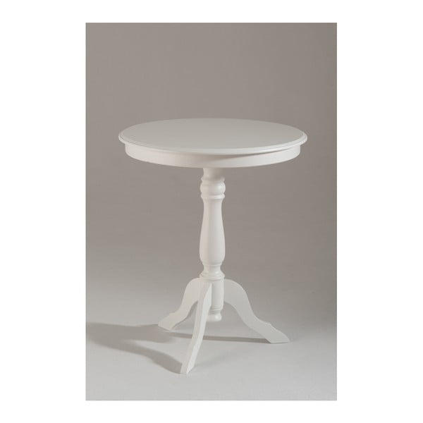 Bílý dřevěný odkládací stolek Castagnetti Isabeau
