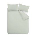 Зелено двойно  3 части спално бельо 200x200 cm Epping Textured Stripe – Catherine Lansfield