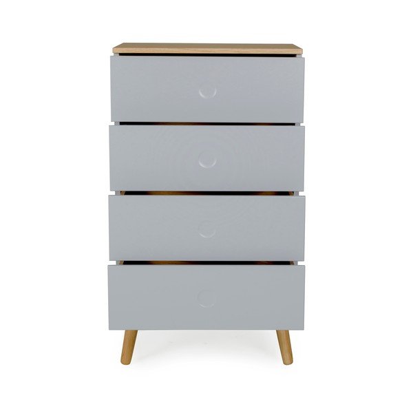 Сив скрин с дъбови крака , ширина 55 cm Dot - Tenzo-image-2