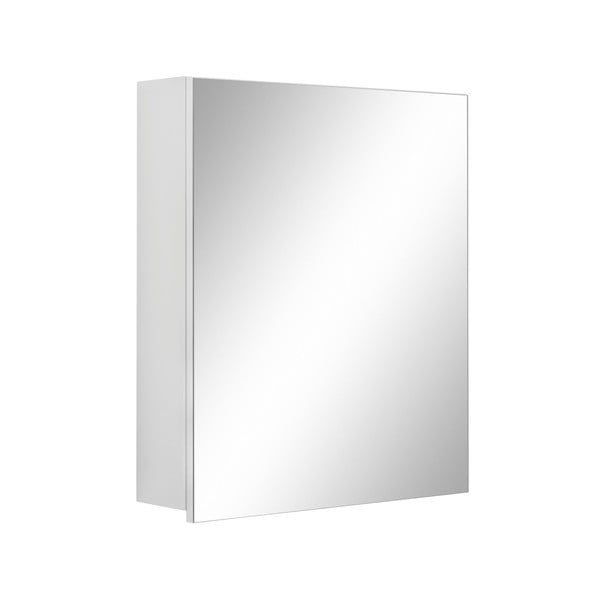 Бял стенен шкаф за баня с огледало , 60 x 70 cm Wisla - Støraa
