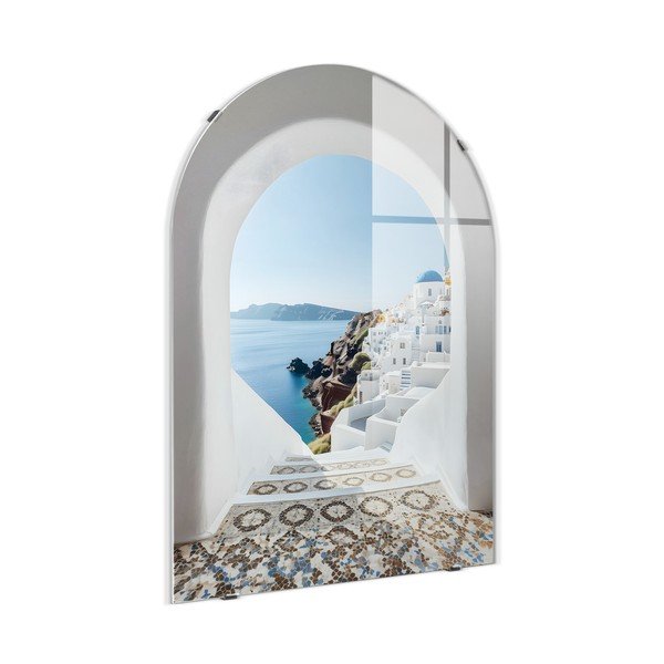 Картина върху стъкло 70x100 cm Oia – Styler-image-4