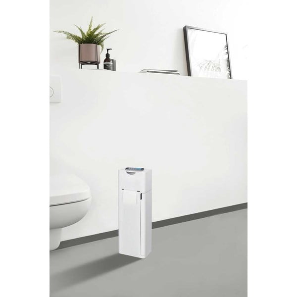 Бяла поставка за тоалетна хартия с четка за тоалетна Imon - Wenko-image-1