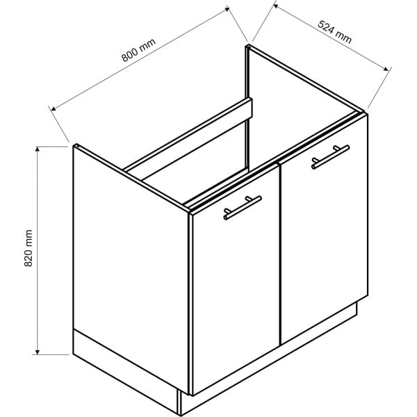 Ъглова кухня с плот (без сглобяване) 210–270 cm Amity – STOLKAR-image-2