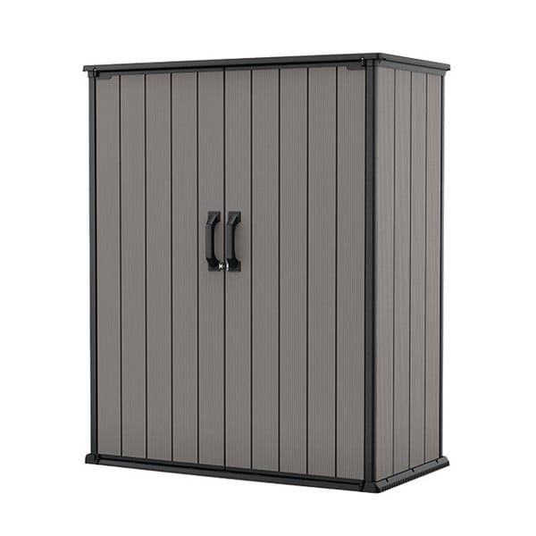 Сив пластмасов градински шкаф Tall – Keter