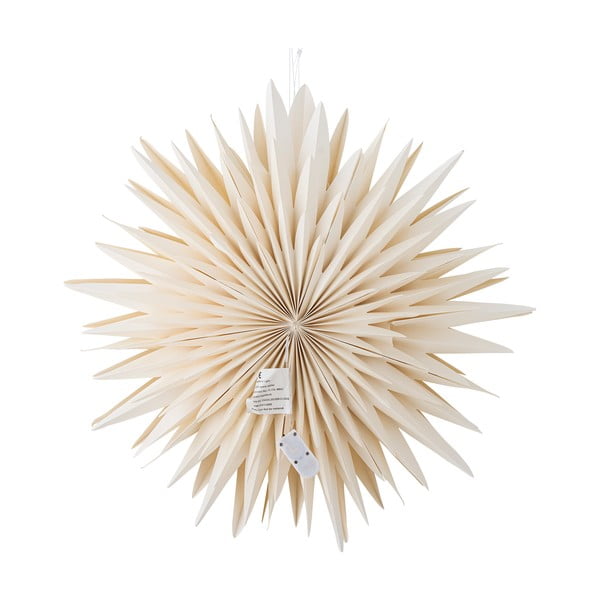 Бяла висяща светлинна декорация ø 50 cm Elijas – Bloomingville-image-3