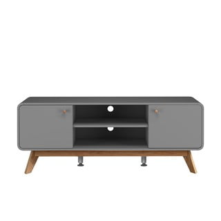 Сива маса за телевизор 140x53 cm Caitlin – Støraa