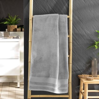 Светлосива памучна хавлиена кърпа от тери 70x130 cm Tendresse – douceur d'intérieur