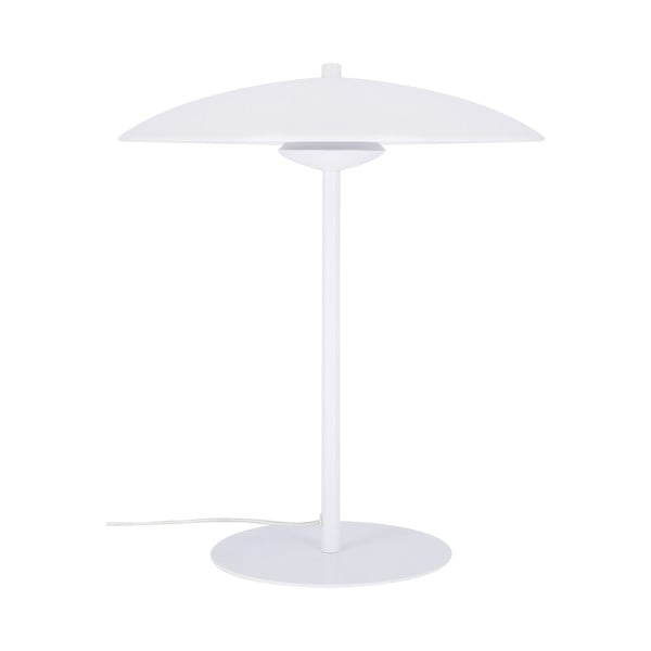 Бяла LED настолна лампа с метален абажур (височина 41 cm) Lund – Candellux Lighting