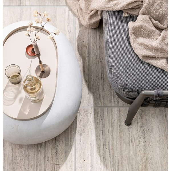 Бяла масичка за кафе 49x65 cm Pebble – vtwonen-image-1