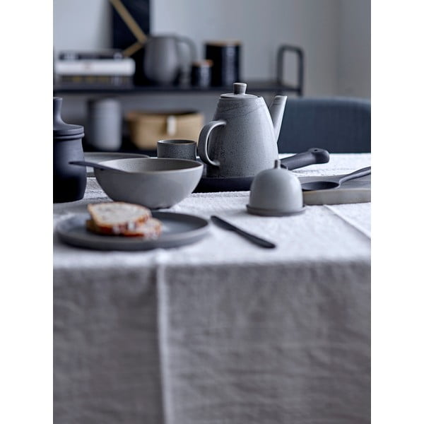 Чайник от сив фаянс , 1 л Kendra - Bloomingville-image-1