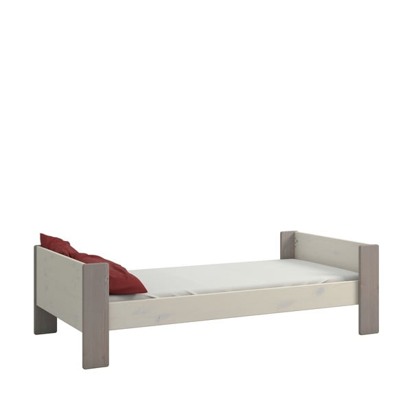 Легло от бял и сив бор 90x200 cm Steens for Kids - Tvilum