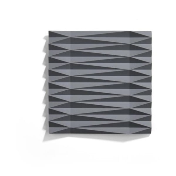 Сива силиконова подложка за саксии Origami Yato, 16 x 16 cm - Zone