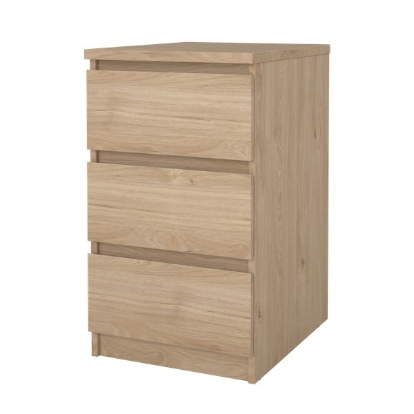 Скрин от дъбов декор в естествен цвят 40x70x50 cm Naia – Tvilum-image-4