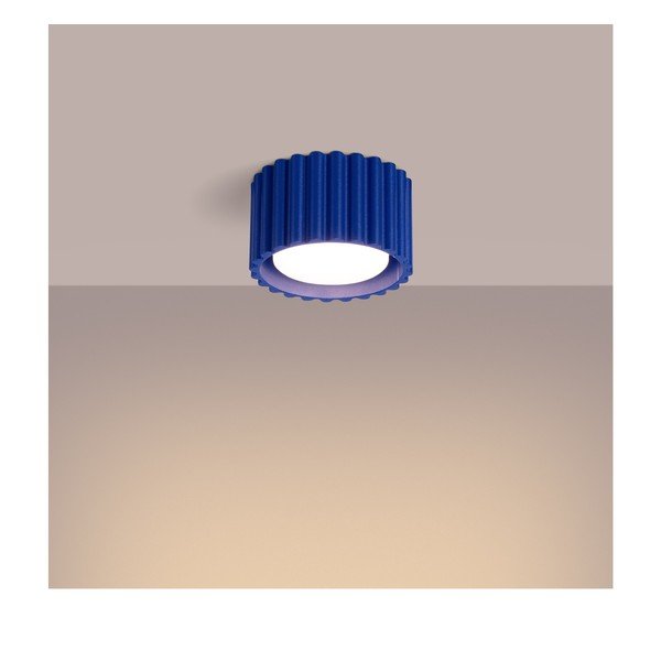 Син метален прожектор ø 10 cm Zora – Sollux-image-4