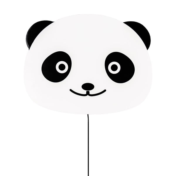 Черно-бяла стенна лампа Globen Lighting Panda - Globen Lighting