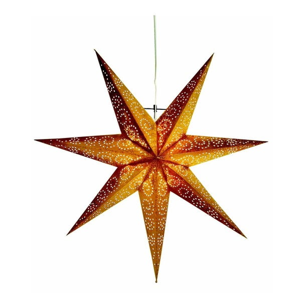 Závěsná svítící hvězda Best Season Antique Gold, 60 cm