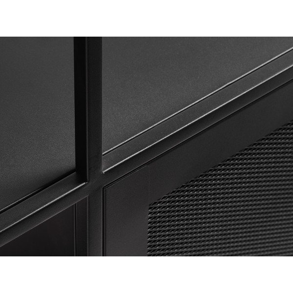 Черна метална етажерка за книги 80x180 cm Malibu - Unique Furniture-image-4