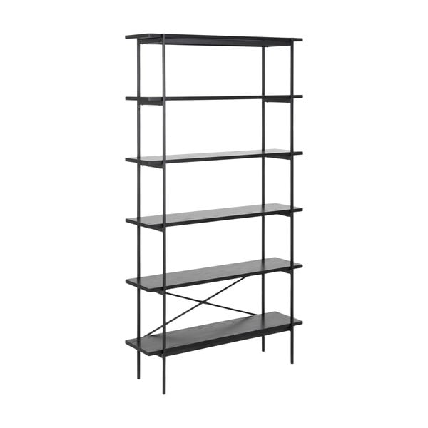 Черен стелаж от декор от ясен 94x172 cm Angus – Actona-image-2