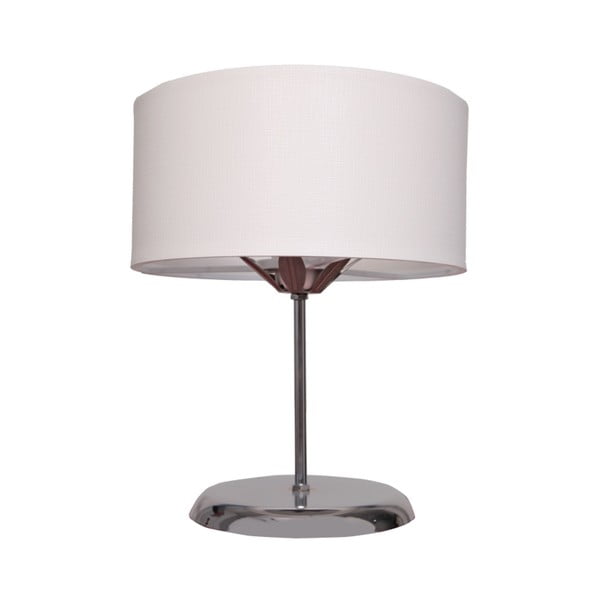Бяла/сива настолна лампа Chromium - Magenta Home