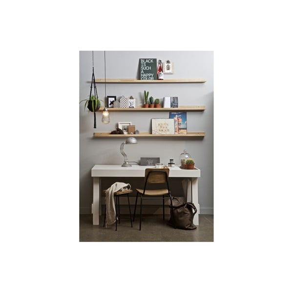 Стенен рафт за снимки от масивен дъб естествен 170 cm Photoframe – vtwonen-image-2