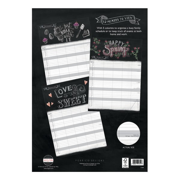 Rodinný A3 kalendář Portico Designs Lily & Val-image-1