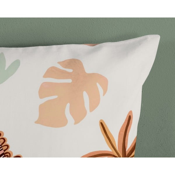 Кафяво-бежово памучно детско спално бельо за детско креватче 100x135 cm Dino – Good Morning-image-3