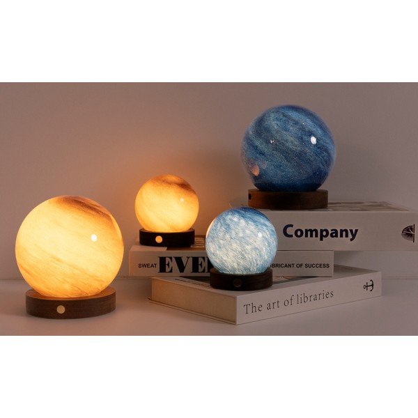 Светлинна декорация с USB в тъмно естествен цвят ø 12 cm Galaxy Breeze – Gingko-image-2