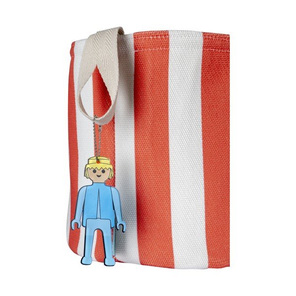 Червена текстилна детска кошница за играчки ø 30x28 cm Stripes – Playmobil-image-3