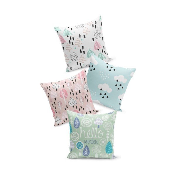 Комплект от 4 декоративни калъфки за възглавници Kids Nature, 43 x 43 cm - Kate Louise-image-1