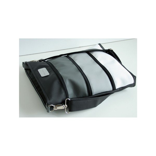 Bílo-šedá kabelka Dara bags Dariana Big No.91-image-2