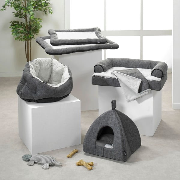 Сиво легло за котка тип палатка 40x40 cm – Love Story-image-2