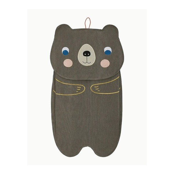 Кафяв текстилен висящ органайзер Darling Bear – OYOY Mini