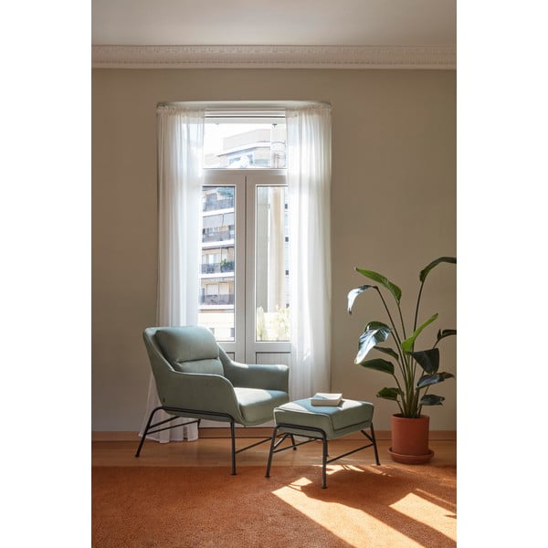 Зелено-сиво столче за крака Sadira - Teulat-image-1