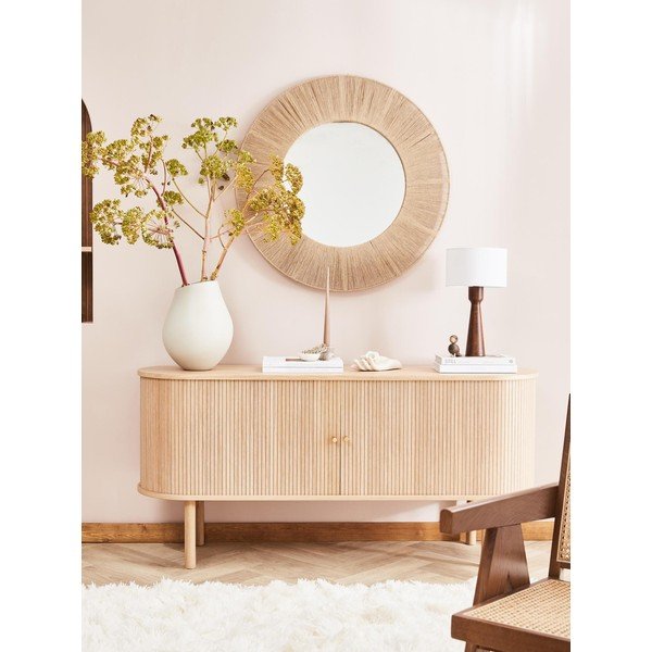 Стенно огледало с метална рамка, ø 90 cm Citra - Westwing Collection-image-1