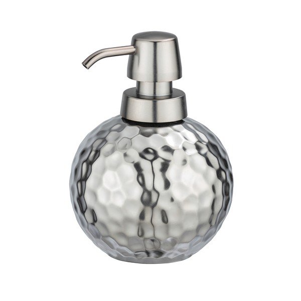 Керамичен дозатор за сапун в сребрист цвят Luna, 500 ml Lunas - Wenko