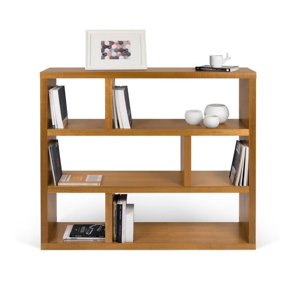 Етажерка за книги от екзотична дървесина 120x105 cm Dublin - TemaHome-image-1