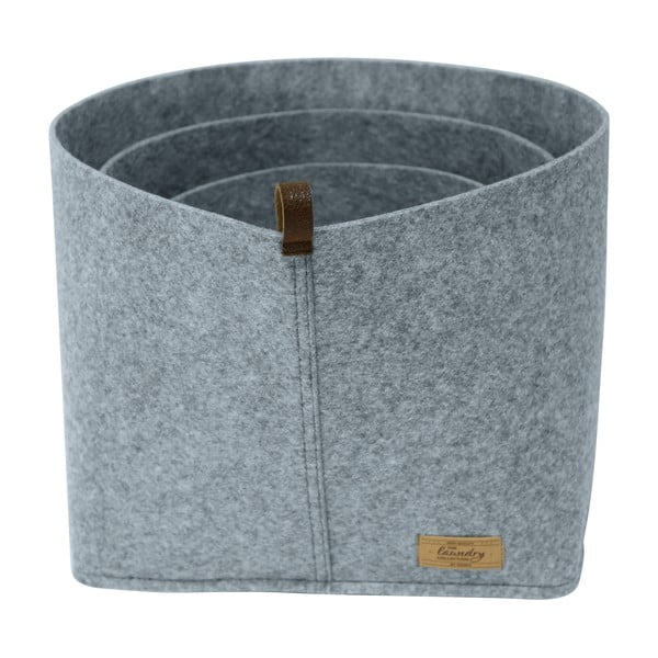 Сив текстилен органайзер Филц, 30 x 18 cm Feli - Wenko-image-2