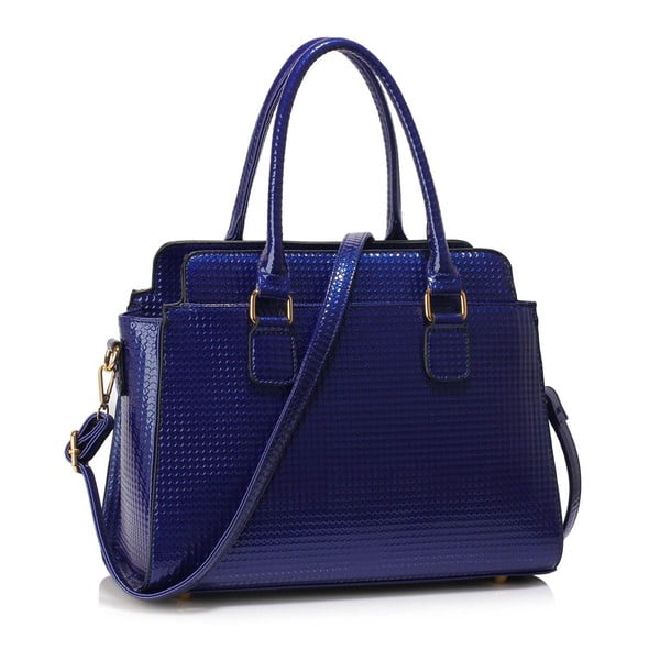 Modrá kabelka z eko kůže L&S Bags Rocher