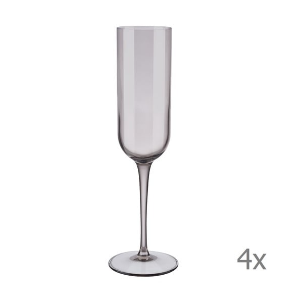 Комплект от 4 лилави чаши за шампанско Mira, 210 ml - Blomus