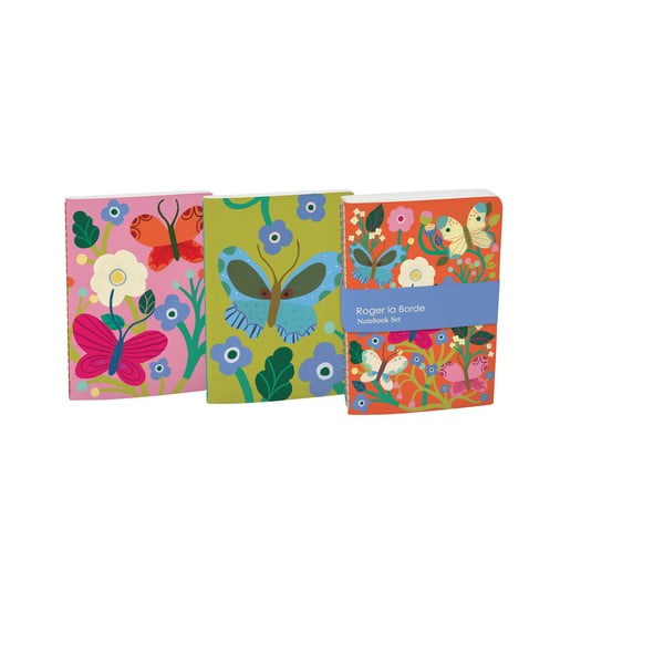 Тетрадки 64 стр. 3 бр. A6 Butterfly Garden – Roger la Borde-image-1