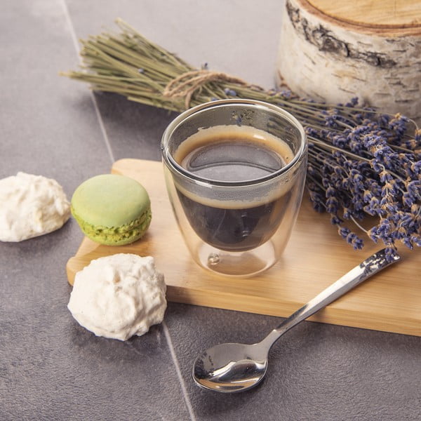 Стъклени чаши в комплект от 2 бр. за еспресо 110 ml – Orion-image-1