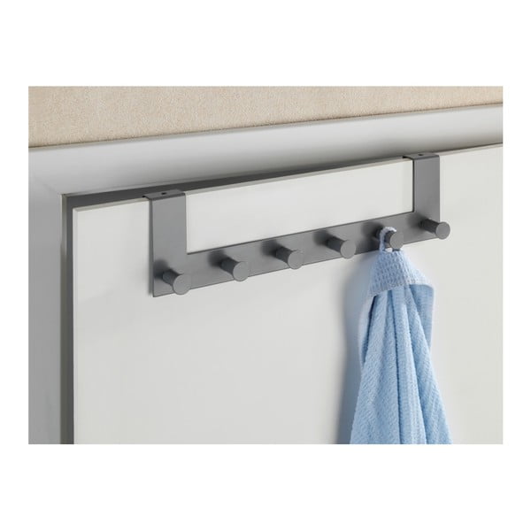 Сива закачалка за врата с 6 куки Celano - Wenko-image-1