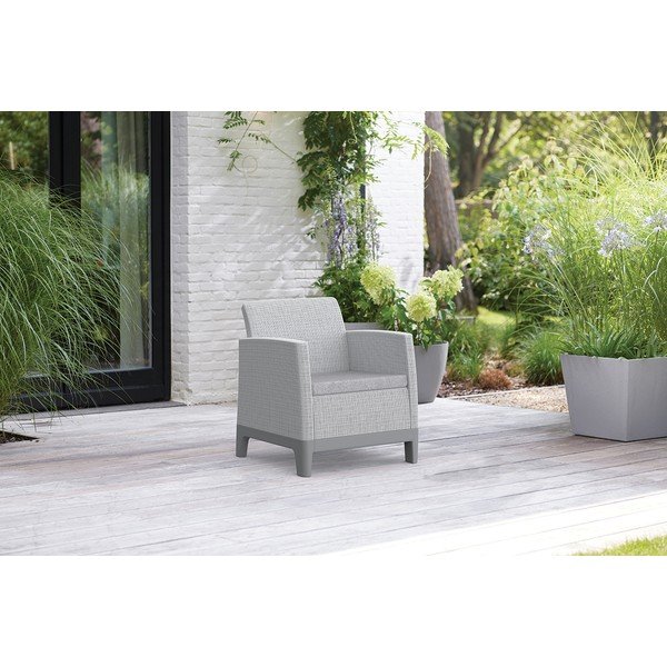 Светлосиви пластмасови градински столове в комплект 2 бр. Scandi Forma – Keter-image-1