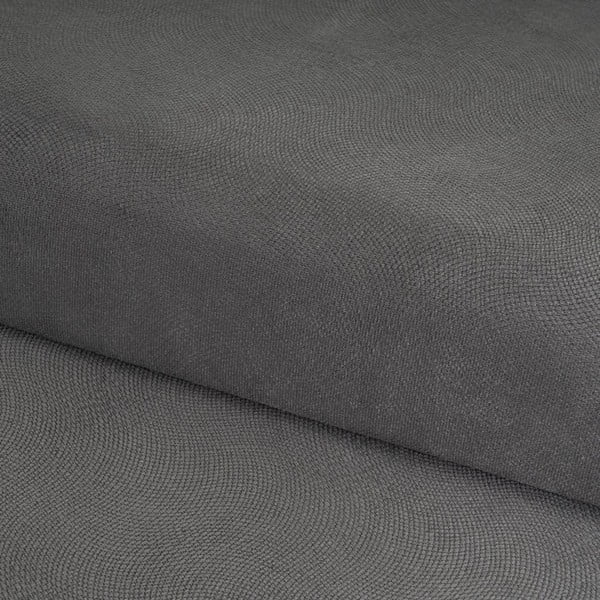 Тъмносива кадифена табуретка Estela – Casa Selección-image-1