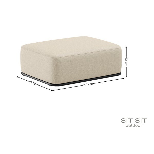 Бежов градински отоман Straw - Sit Sit-image-4